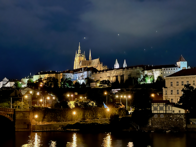 Prague Castle by night